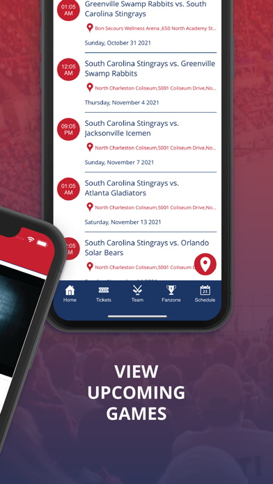 Stingrays iPhone screenshot 2 - Sports app