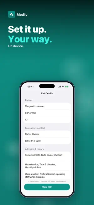 Medily: Medication List screenshot 2