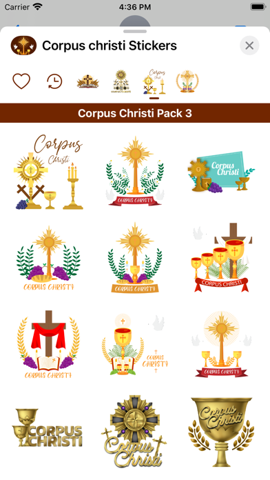 Screenshot #3 pour Corpus Christi Stickers