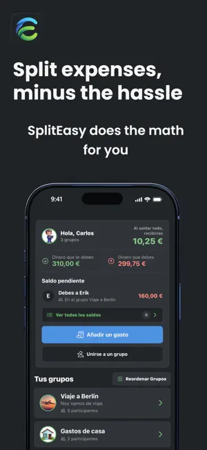 SplitEasy: Gastos compartidos screenshot 1
