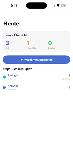 Screenshot von FlashDue auf dem iPhone 1
