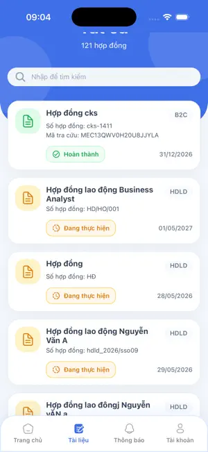 Hợp đồng điện tử MeContract screenshot 1