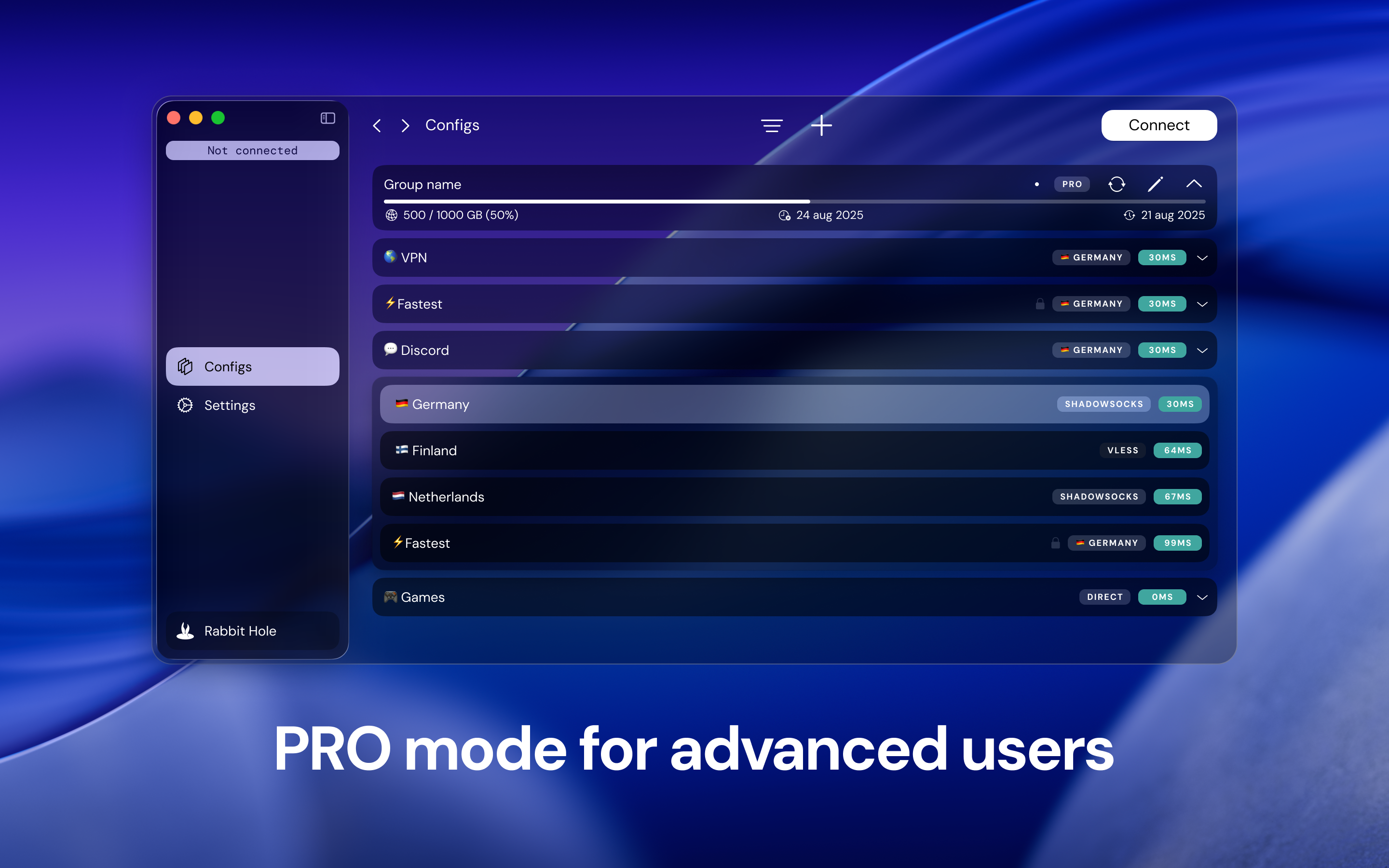 RabbitHole – VPN client