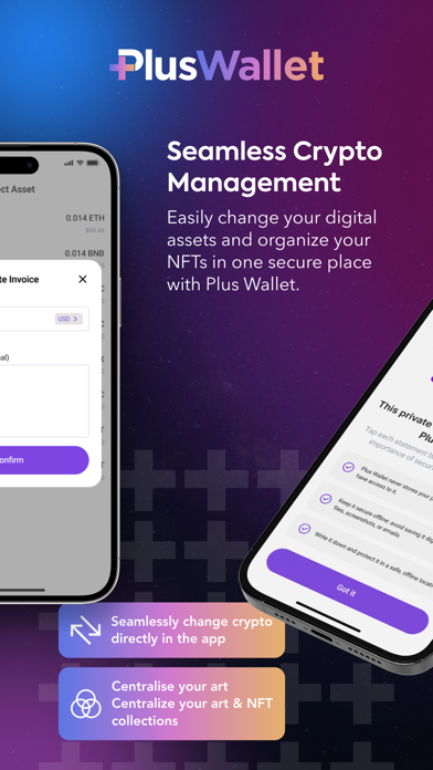 Plus Wallet: Crypto Wallet App Screenshot