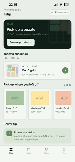 Kuadra — Shikaku Puzzle screenshot 1