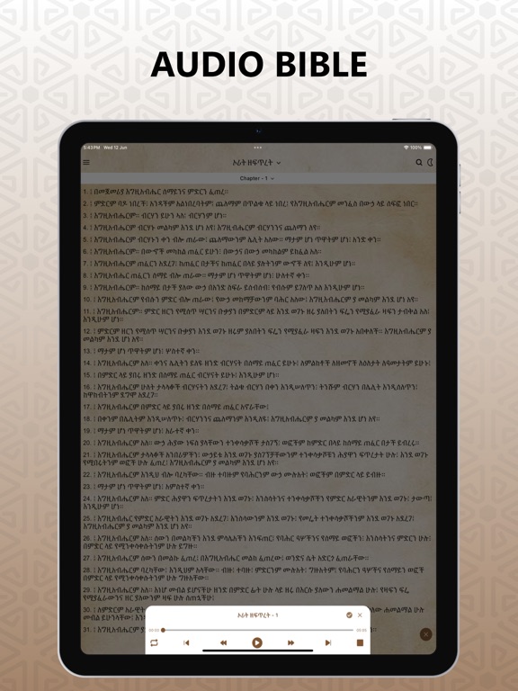 Screenshot #6 pour Amharic Bible with Audio Pro
