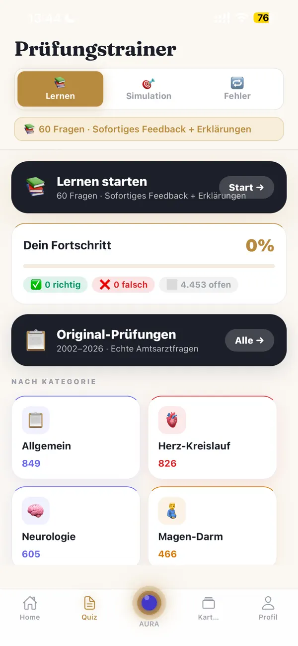 Screenshot #2 pour Heilpraktiker Prüfungs-Trainer