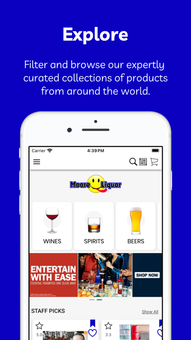 Moore Liquor iPhone screenshot 1 - Shopping app