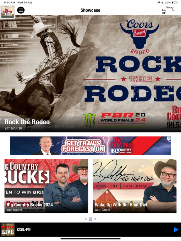 Big Country 99.5 iPad screenshot 4 - Music app