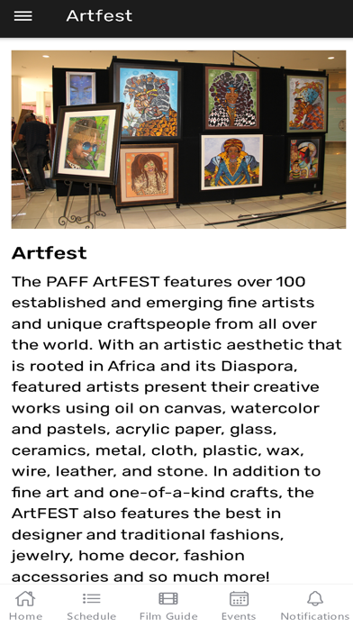 PAFFApp Screenshot