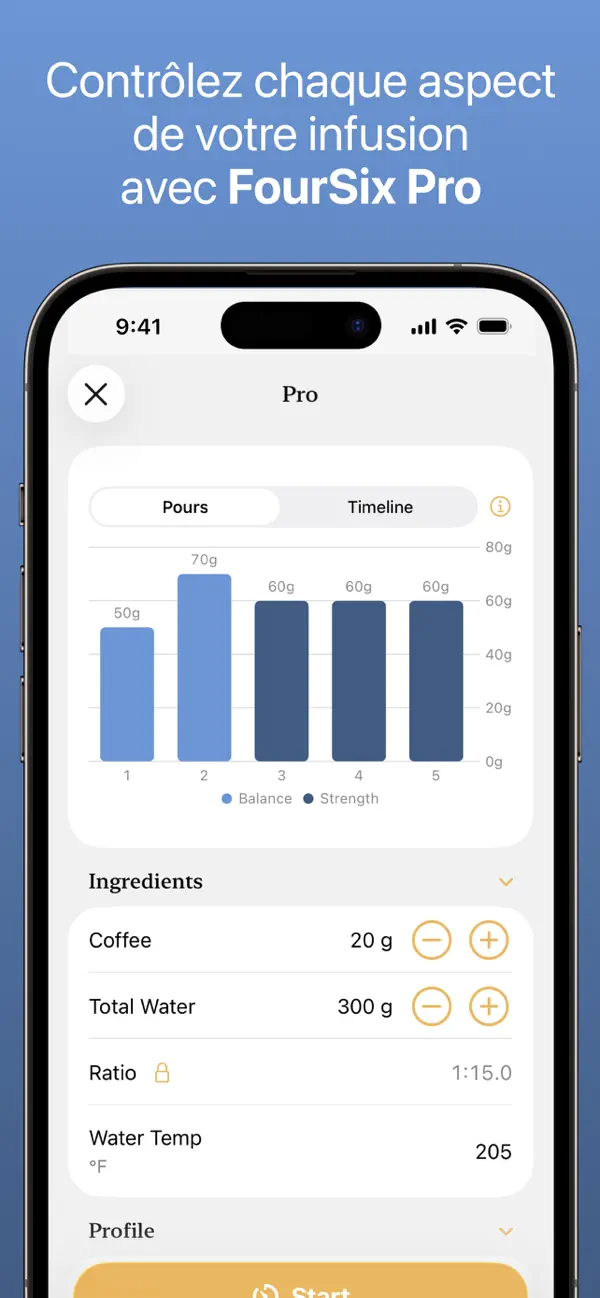 Screenshot #1 pour FourSix Coffee Timer
