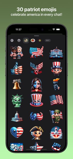 ‎Patriot Emojis Screenshot