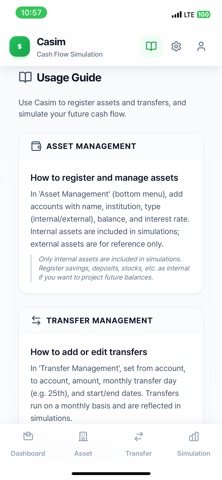 Cashflow: Asset Simulation screenshot