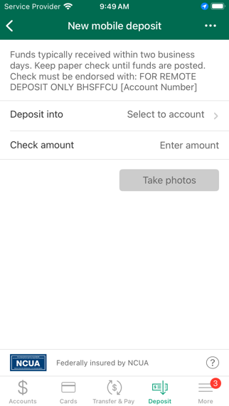 BHSFFCU Mobile Banking iPhone screenshot 5 - Finance app