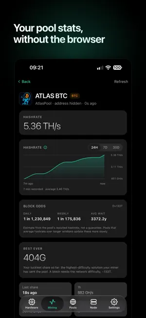 SoloDeck: Solo Mining Monitor screenshot 2