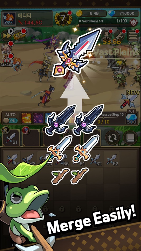 #6. Rush Knights : Idle RPG (iOS) 由: Springcomes Co., Ltd.