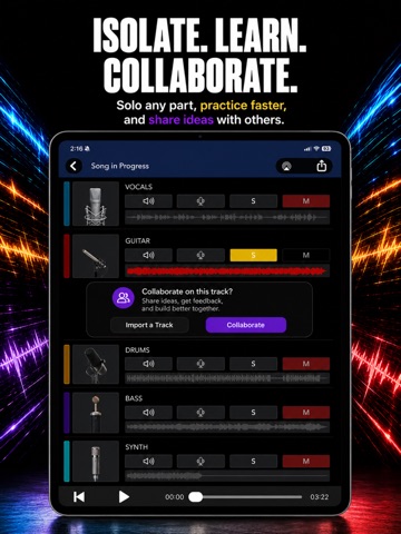 Stem Splitter & Song Recorder iPad screenshot