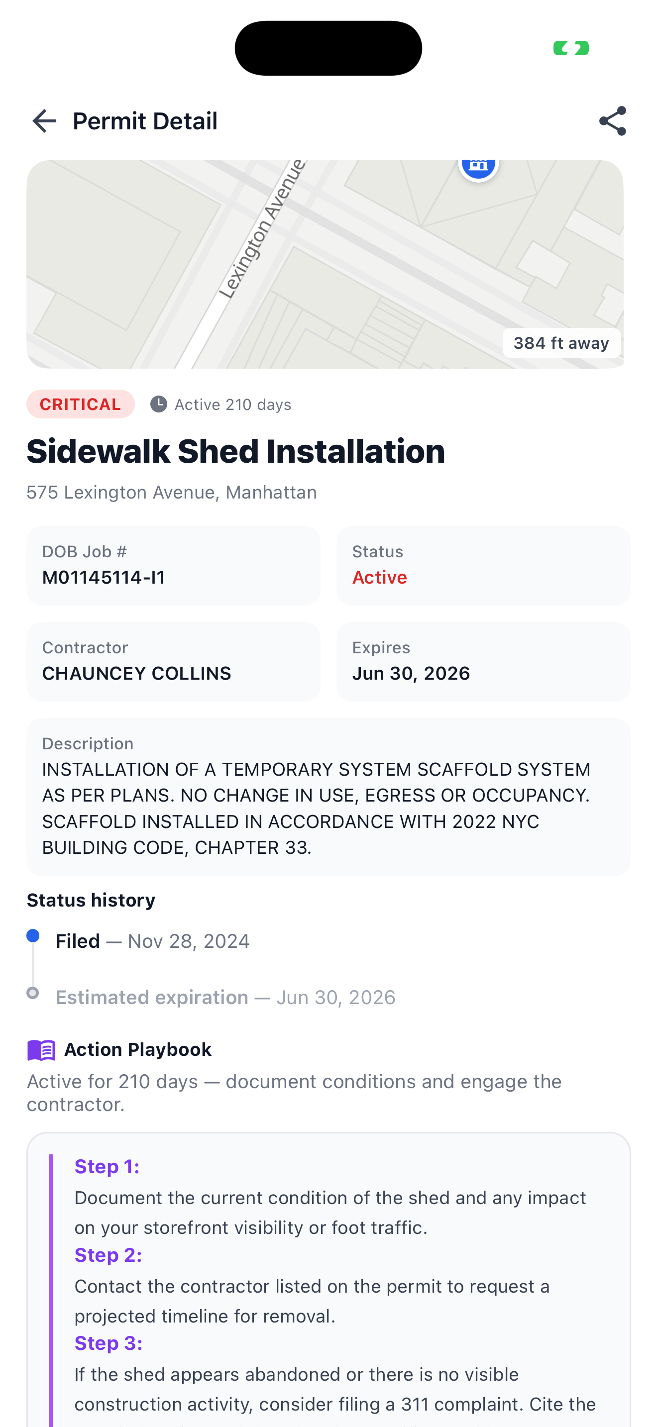 ShedWatch: NYC Construction screenshot 2