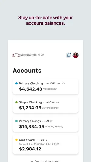 Bridgewater Bank Mobile screenshot 2