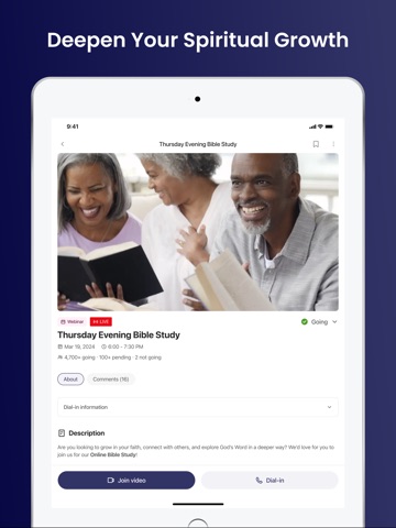 COGIC iPad screenshot