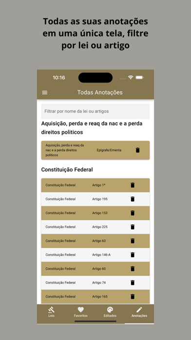 Screenshot #3 pour Vade Mecum Lite Direito Brasil