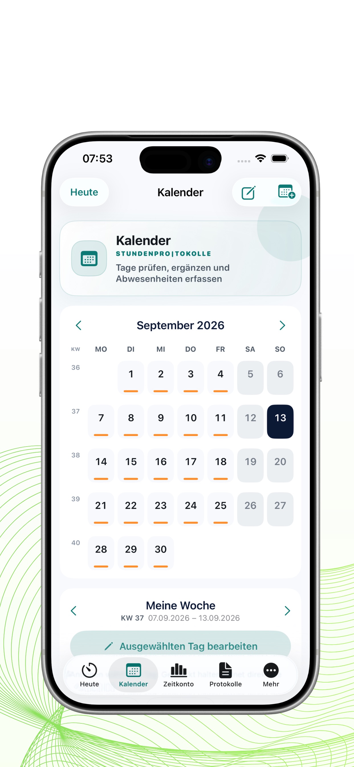 Screenshot 2 of StundenPro|tokolle