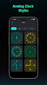 Digital Neon Night Clock screenshot