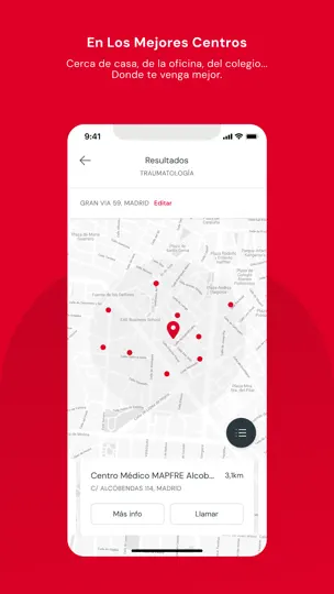 Captura de pantalla de Mapfre Salud | ES en iPhone 4
