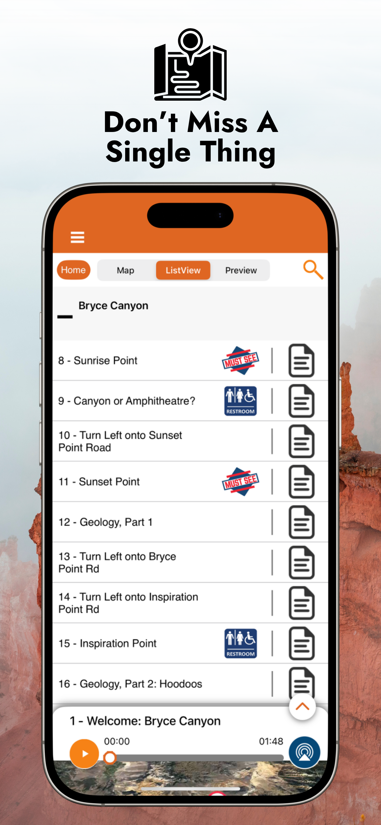 Bryce Canyon Audio Tour Guide