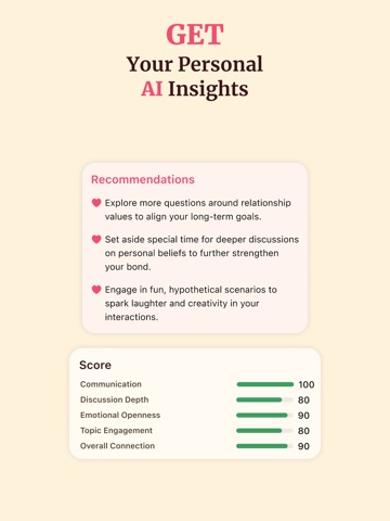 Talk2Me・Relationship Quiz iPad screenshot
