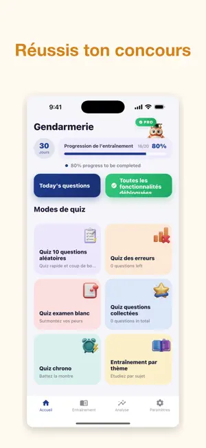 Gendarmerie Concours QCM screenshot 1