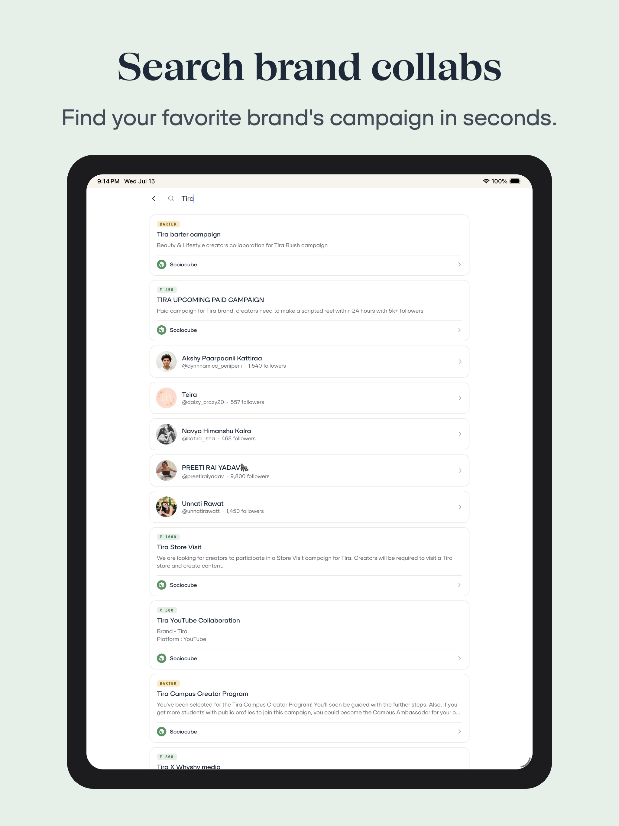 Sociocube: Creators & Collabs screenshot 20