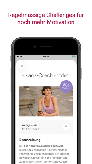 Helsana+ Bonusprogramm App Store preview screenshot 2
