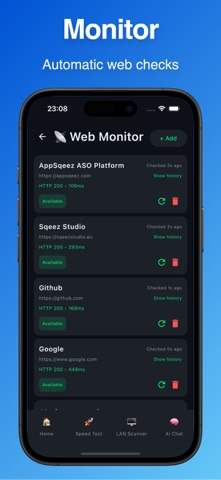 Network Analyzer - NetChat AI iPhone screenshot