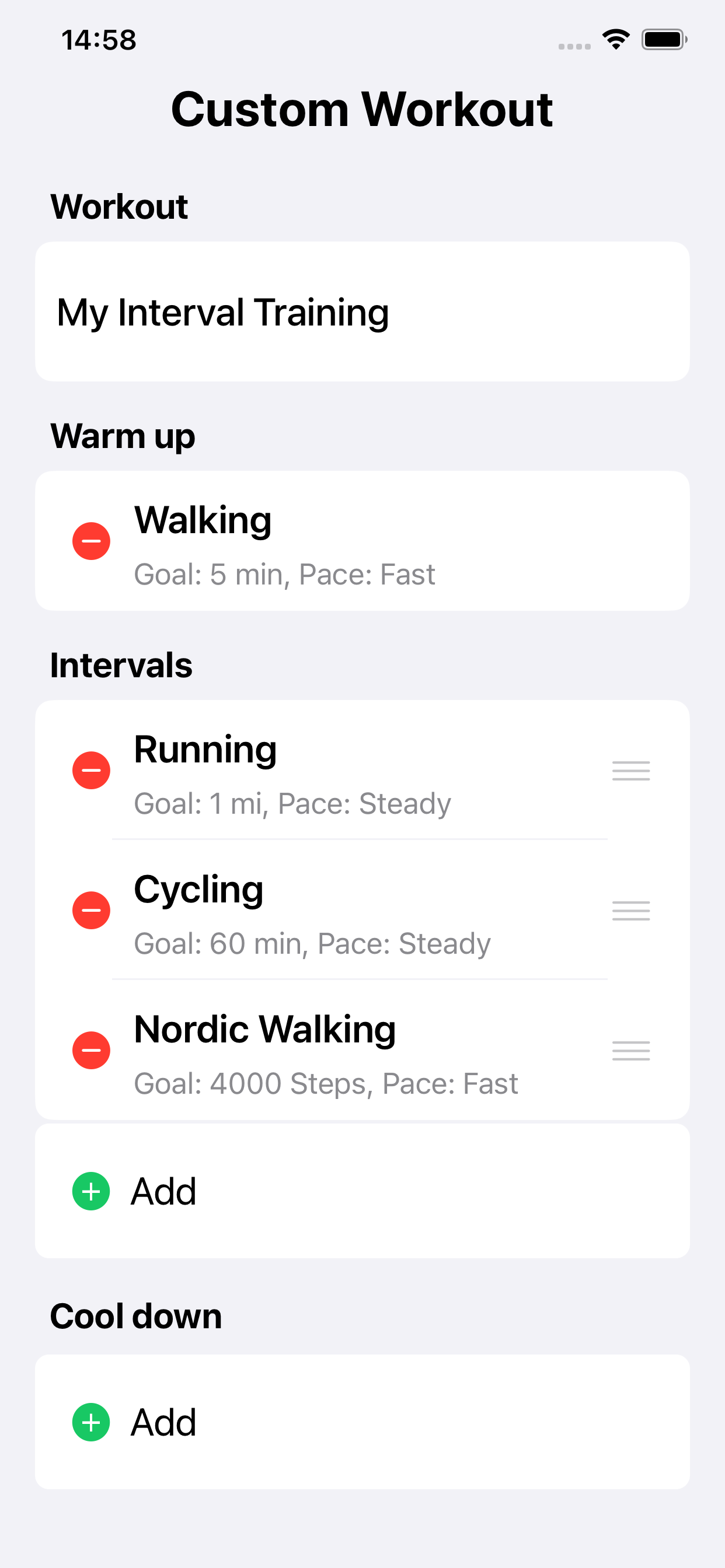 Running Walking Tracker Goals