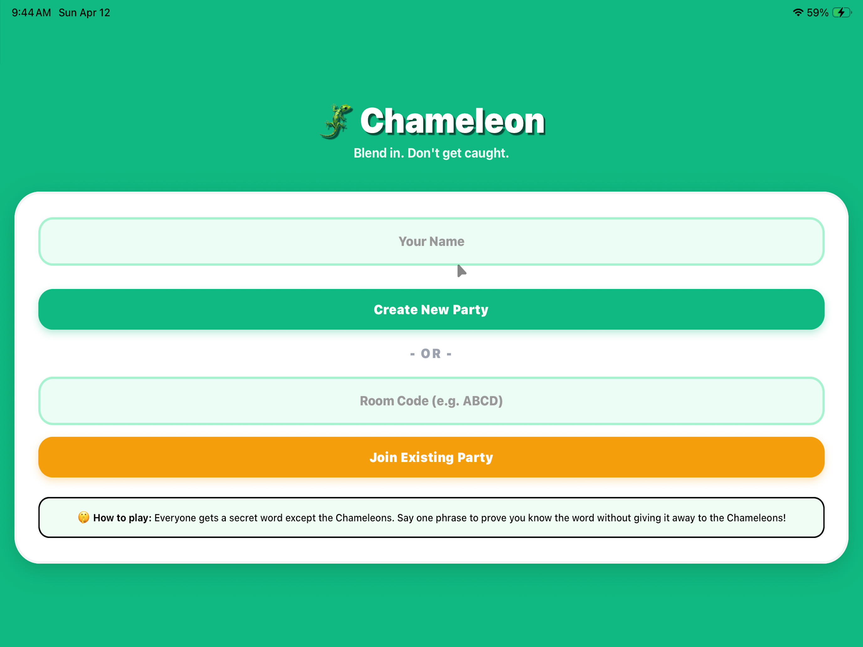 Chameleon: Imposter Game