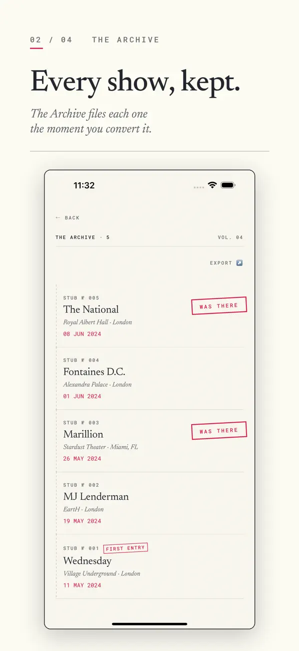 Screenshot #1 pour Aftershow: Setlist to Playlist