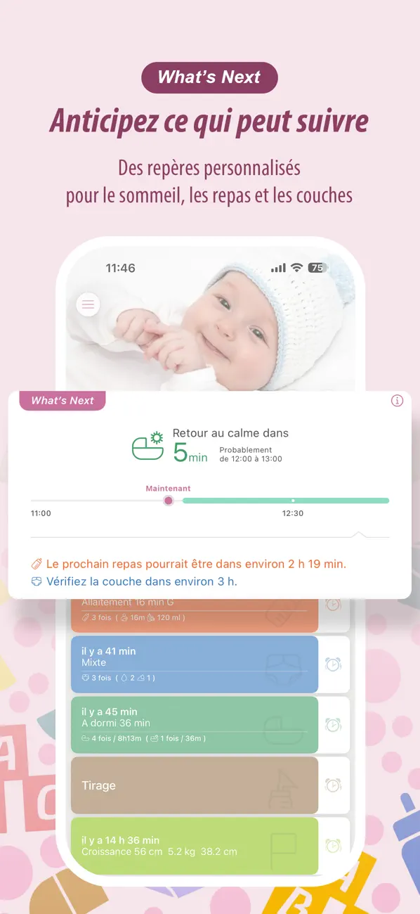 Screenshot #1 pour Baby Tracker - Suivi Bébé