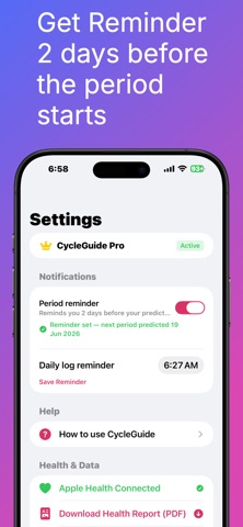 CycleGuide - Menstrual Tracker Screenshot 3 of 10