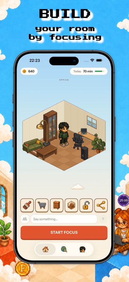 Focus Hotel: Pomodoro Timer screenshot 1