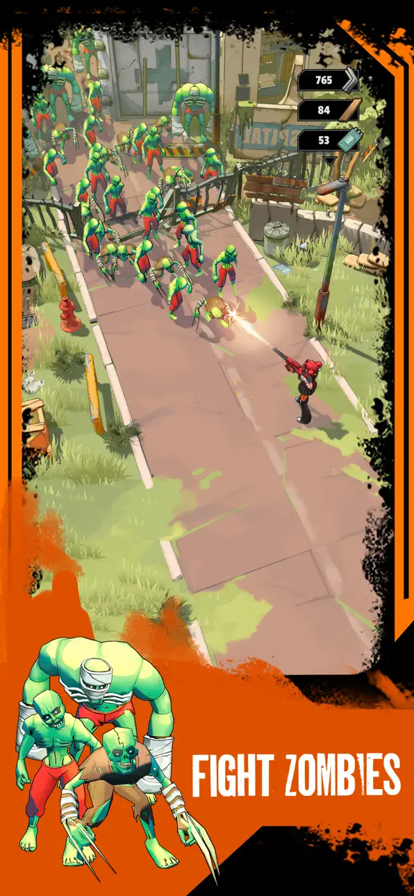 Zombiepunk: Fight & Survive iOS Mod IPA screenshot 2 - iOS game interface