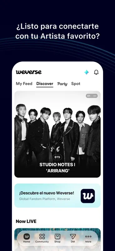 Weverse, Acércate a tu artista screenshot 3 of 9