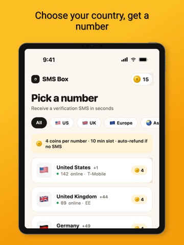 SMS Box - Receive SMS Online