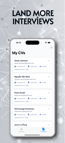 Cover Letter AI LetterGenie iPhone screenshot