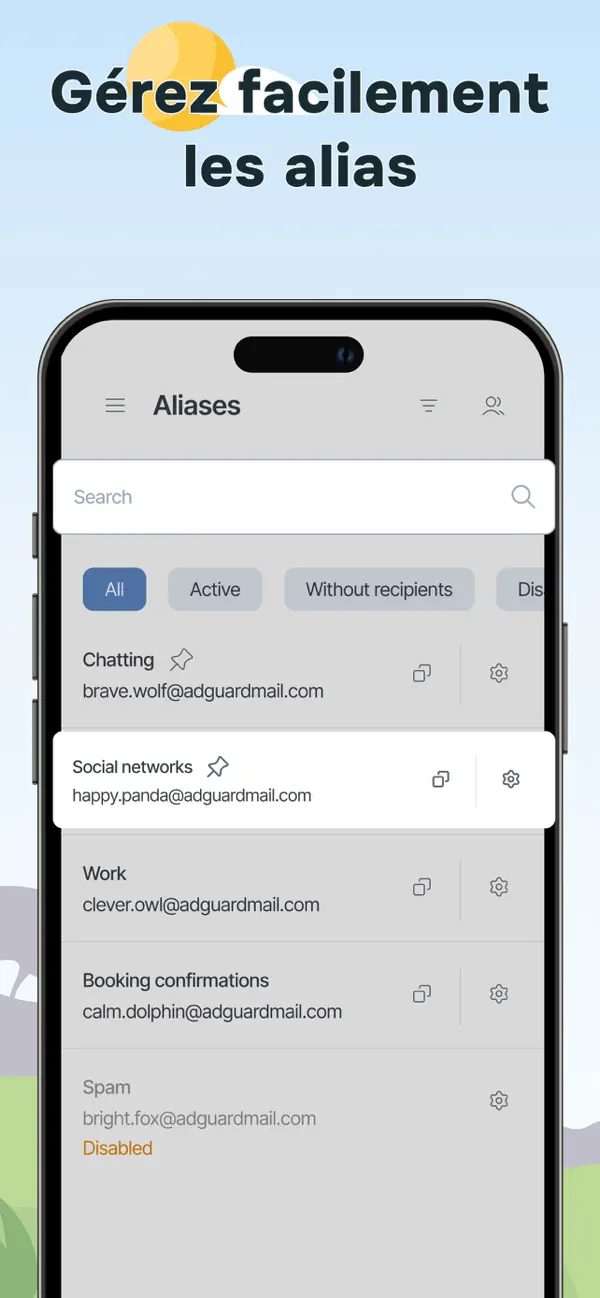 Screenshot #3 pour AdGuard Mail & Temp Mail