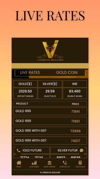 Viindhya Bullion Screenshot