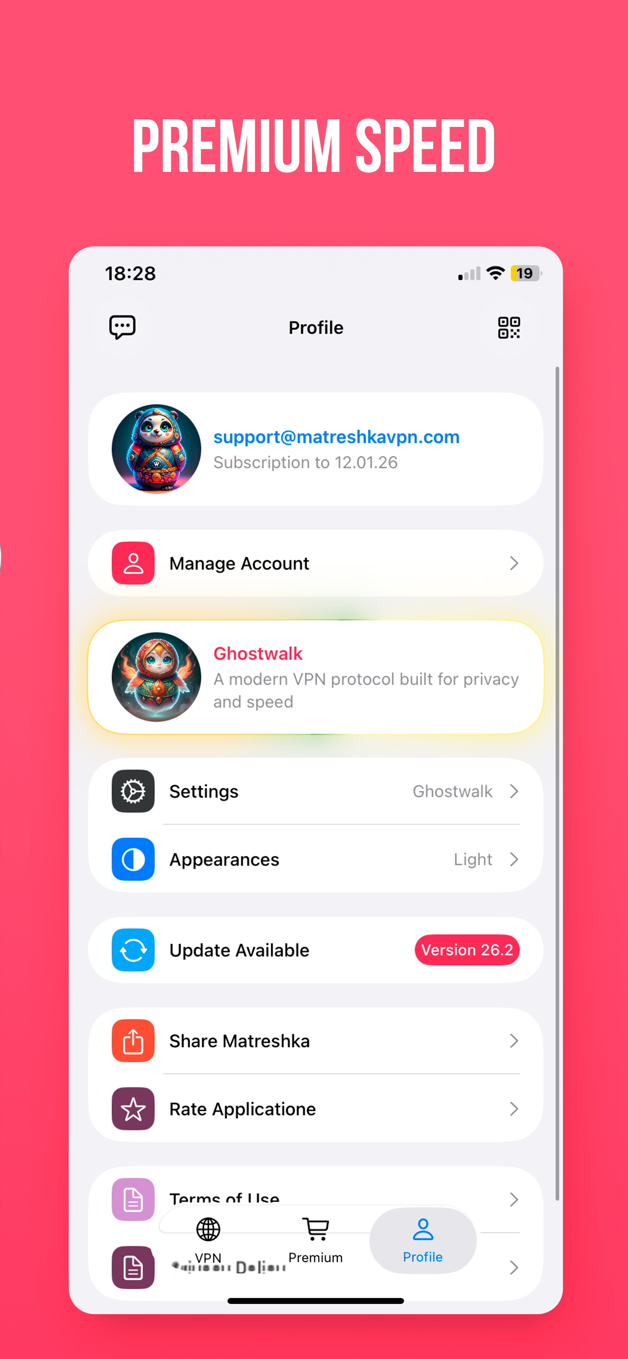 VPN Matreshka:Private internet