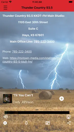 Thunder Country 93.5 screenshot 3