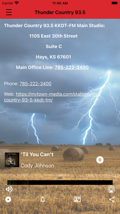 Screenshot #3 pour Thunder Country 93.5