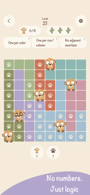 Meerkatdoku: Cozy Logic Puzzle screenshot 2